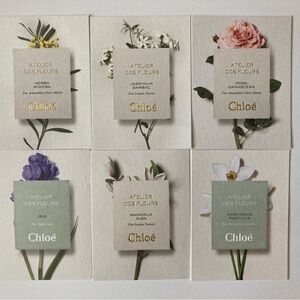 6 Chloe Atelier Des Fleurs Promo Card for Art Craft Cards Lot Set
